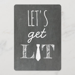 Låt oss bli berusade Rolig groomsman Inbjudningar