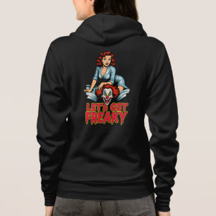 Låt oss bli freakiga – Retro Pin-Up & Kuslig Clown T Shirt