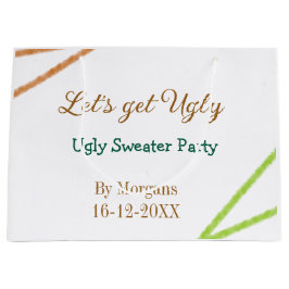 Låt oss bli ful jultomte ful jultröja Partyorange