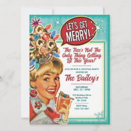 Låt oss bli glada - Retro julfestinladan Julkort