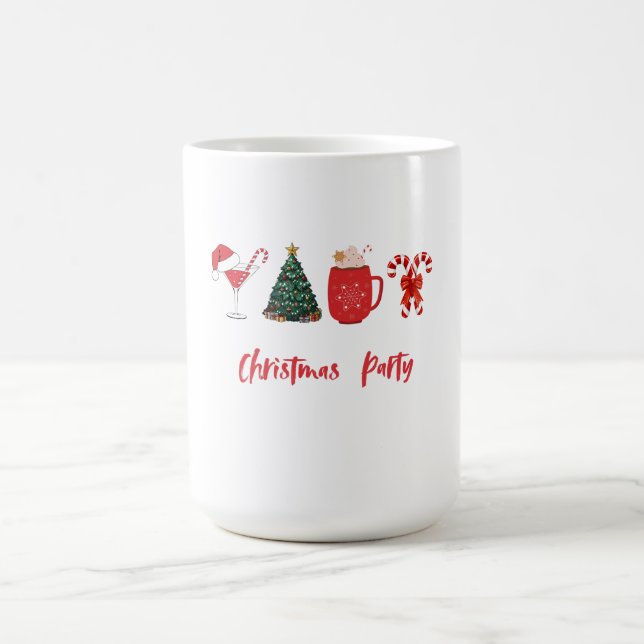 Låt Oss Bli Glada – Rolig Julfest Kaffemugg (Center)