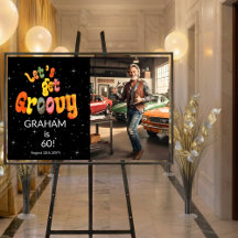 Låt Oss Bli Groovy Mäns 60-års Födelsedagsfoto