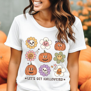 Låt oss bli Halloweird Retro Halloween T Shirt