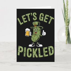 Låt oss bli inlagda St. Patricks Day Ölfansfest Kort