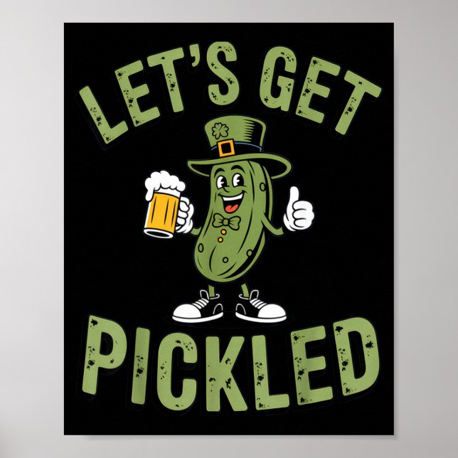 Låt oss bli inlagda St. Patricks Day Ölfansfest Poster (Framsidan)