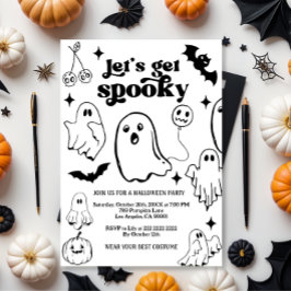Låt oss bli kusliga, Halloween-fest Inbjudningar