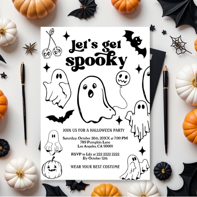 Låt oss bli kusliga, Halloween-fest Inbjudningar (Skapare uppladdad)