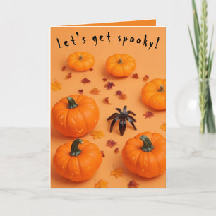 Låt oss bli kusliga! Halloween-kort Helgkort