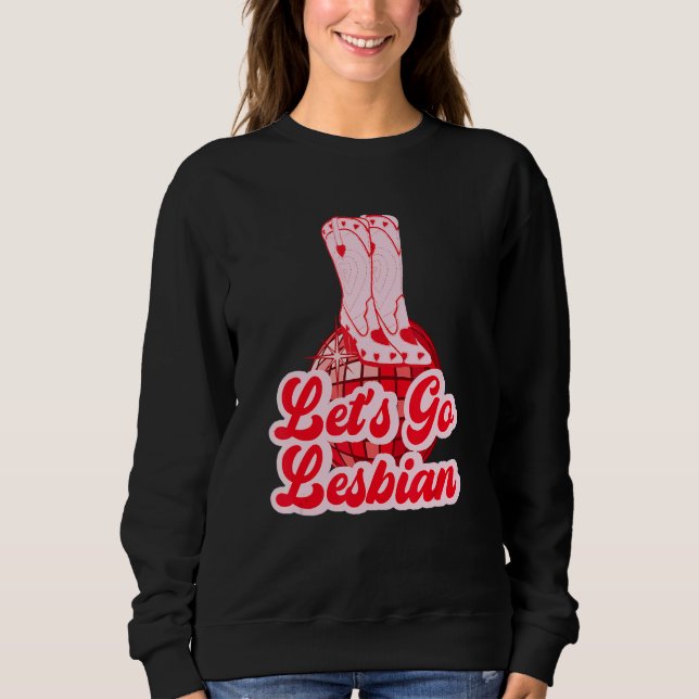 Låt oss bli lesbiska t shirt (Framsida)