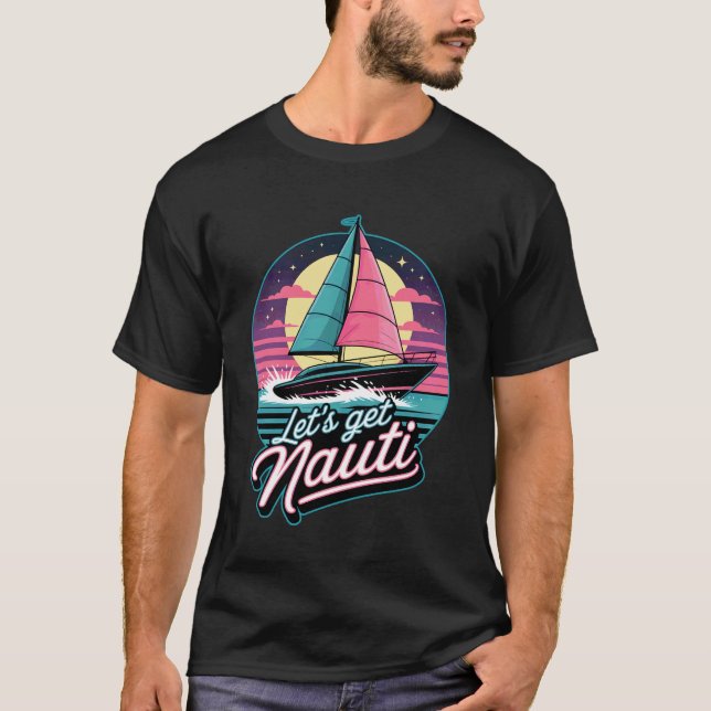 Låt oss bli naughty t shirt (Framsida)
