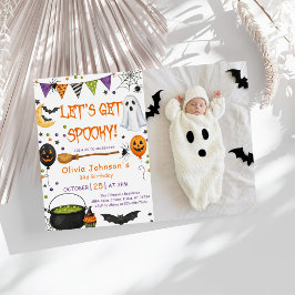 Låt oss bli riktigt läskigt roliga barn Halloween Inbjudningar