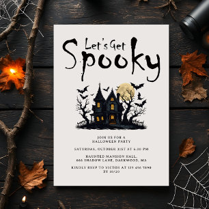 Låt Oss Bli Rysligt Modernt Halloween-firande för Inbjudningar