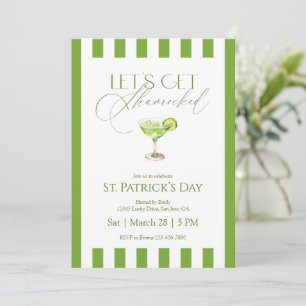 Låt oss bli Shamrocked St Patricks Day-firande Inbjudningar