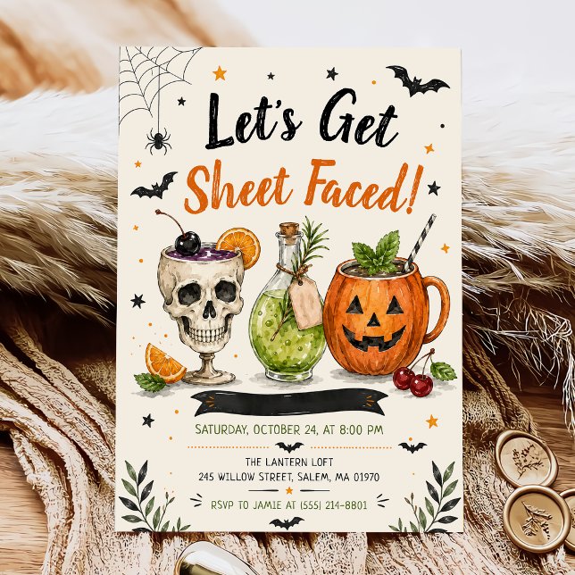 Låt oss bli skräckslagna Halloween-fest Inbjudningar (Skapare uppladdad)