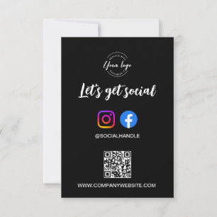 Låt oss bli sociala Medias webbplats Anpassad logo Inbjudningar