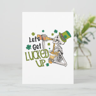 Låt oss bli turade på St. Patricks dag Julkort