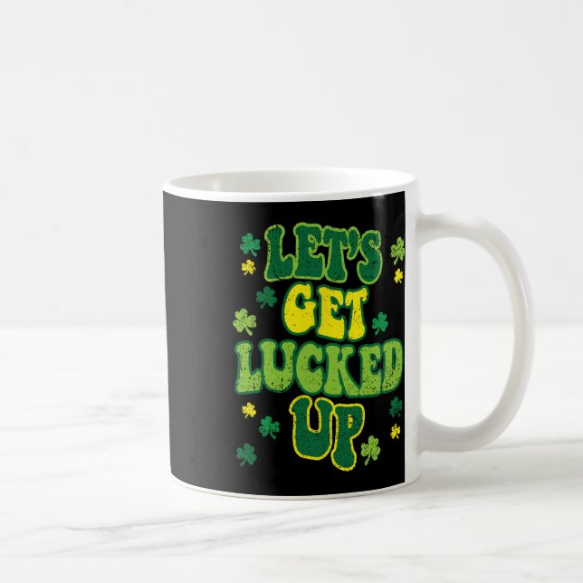 Låt oss bli turade St Patricks Day Söt Shamrock C Kaffemugg (Höger)