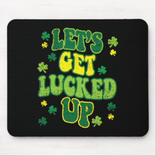 Låt oss bli turade St Patricks Day Söt Shamrock C Musmatta