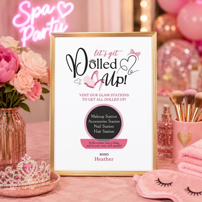 Låt Oss Bli Uppdådade Spa-fest Aktivitetsstationer (Skapare uppladdad)