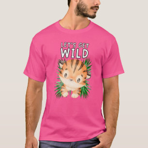 Låt oss bli vilda djur Safari-fest på zoo T Shirt