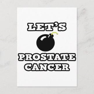 Låt oss Bomb Prostate Cancer Vykort