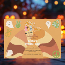 Låt oss boo-gie halloween retro barns födelsedag