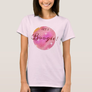 Låt oss Boogie!  Disco boll Bachelorette Party  T Shirt
