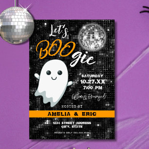 Låt oss BOOgie Disco Halloween fest Inbjudningar