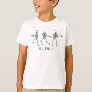 Låt oss Boogie Halloween Dancing Skeletons! T Shirt