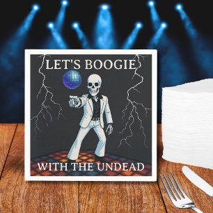 Låt oss Boogie med Odödan Disco Halloween fest Pappersservett