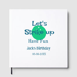 Låt oss börja ha kul grön boll födelsedagsnamn gästböcker