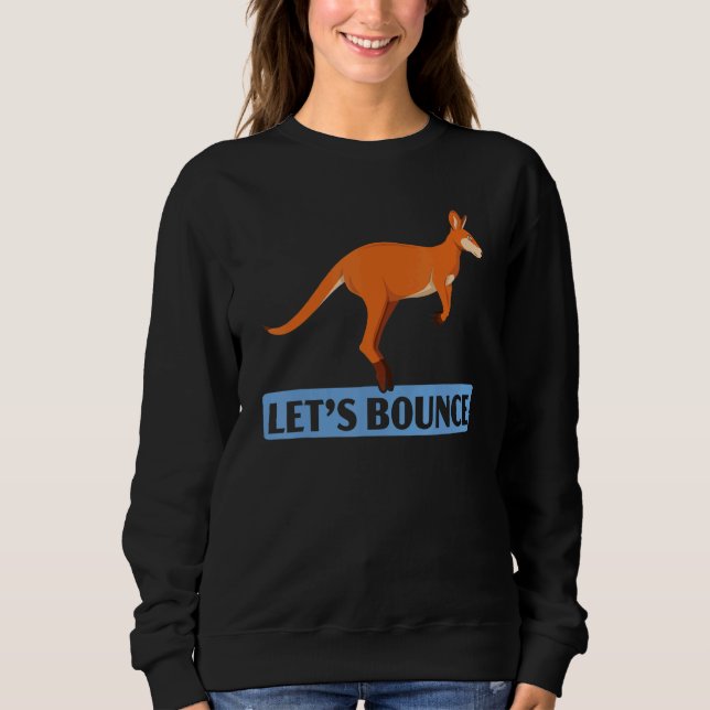 Låt oss Bounk Kangaroo Wildlife Animal Australia 1 T Shirt (Framsida)