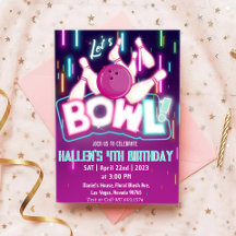 Låt oss Bowl Bowling Födelsedagsfest