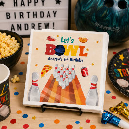 Låt oss bowla Bowling Födelsedagsfest Servetter