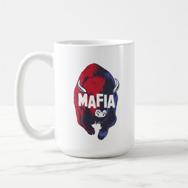 Låt oss Buffalo New York-maffian! Kaffemugg (Vänster)