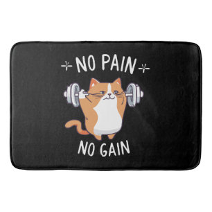 Låt oss bygga lite muskler! Gymtid! Badrumsmatta