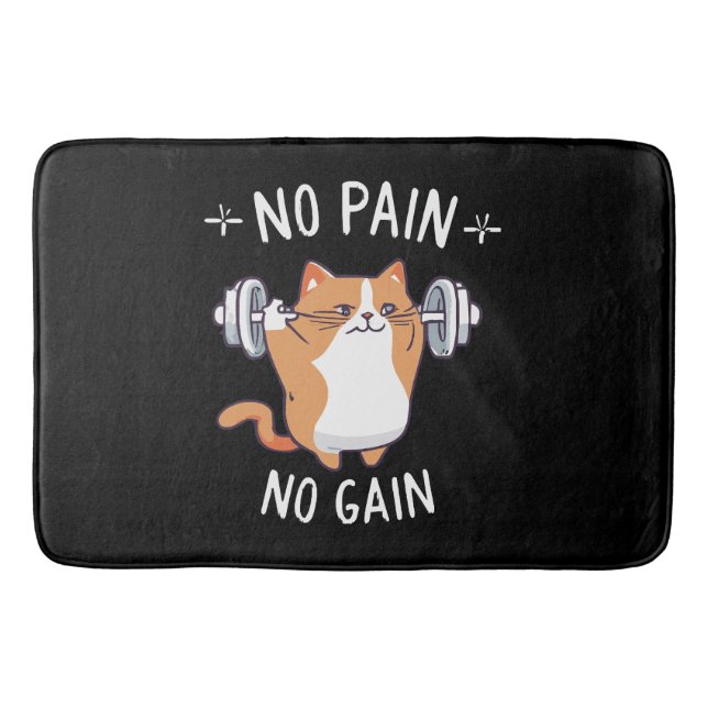 Låt oss bygga lite muskler! Gymtid! Badrumsmatta (Framsidan)
