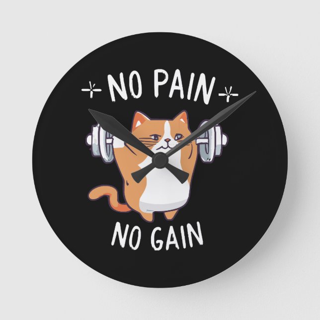 Låt oss bygga lite muskler! Gymtid! Rund Klocka (Framsida)