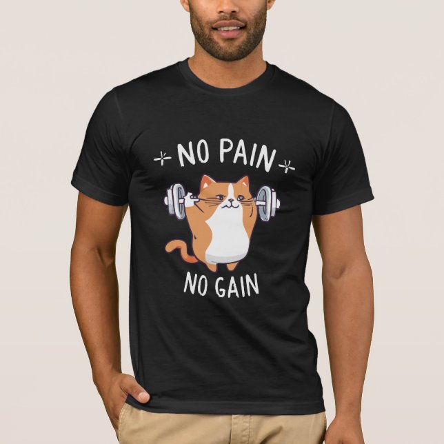 Låt oss bygga lite muskler! Gymtid! T Shirt (Framsida)