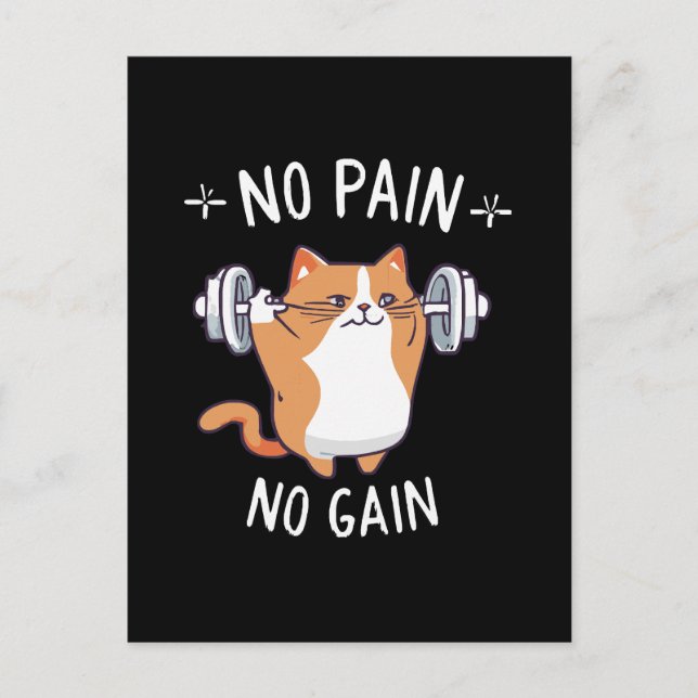 Låt oss bygga lite muskler! Gymtid! Vykort (Framsida)