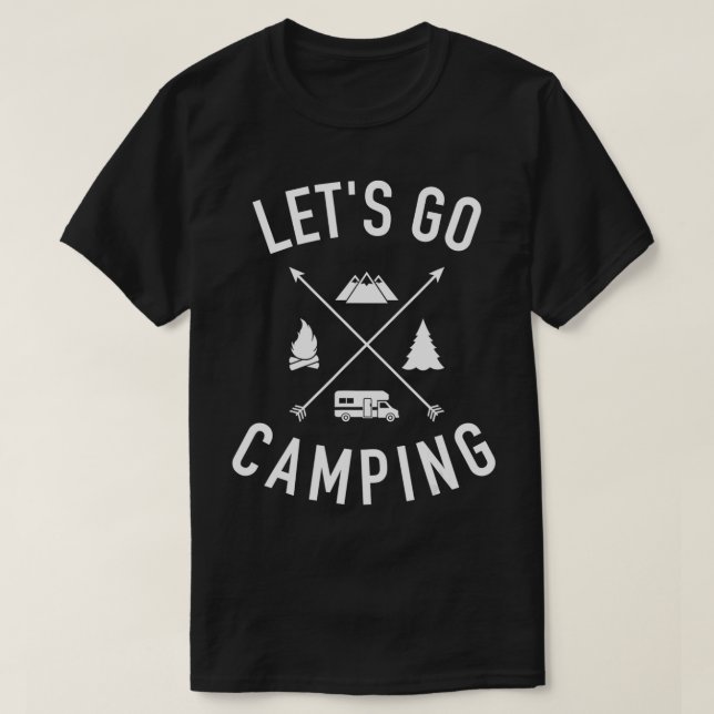 Låt oss camping RV T Shirt (Design framsida)