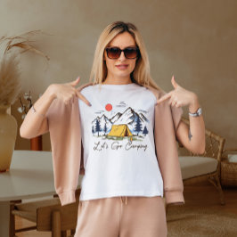 Låt oss camping t shirt
