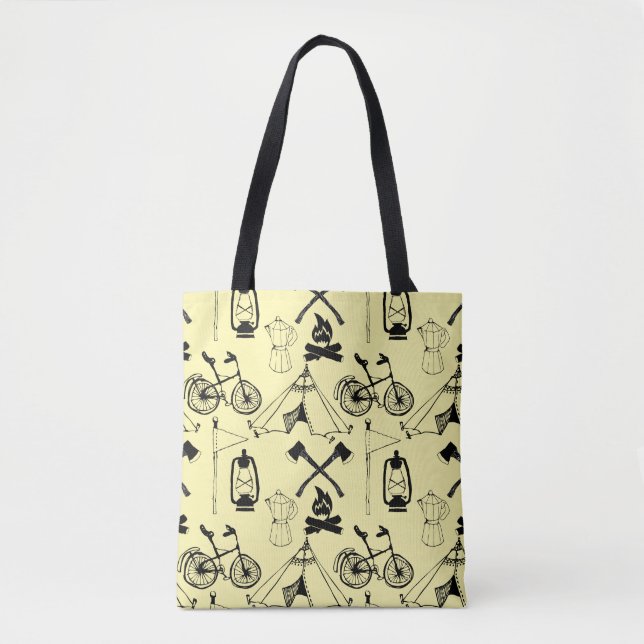Låt oss camping tygkasse (Framsida)