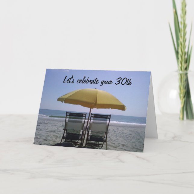 LÅT OSS CELEBRAT DIN "30:e" SAMMAN Kort (Framsida)