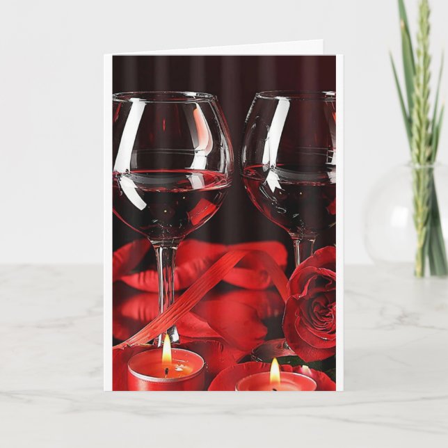 LÅT OSS CELEBRATE "ALLT" ANNIVERSARKORT KORT (Framsida)