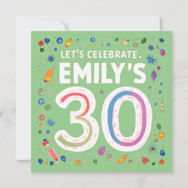 Låt oss Celebrate Emily's Big 30! (Baksida)