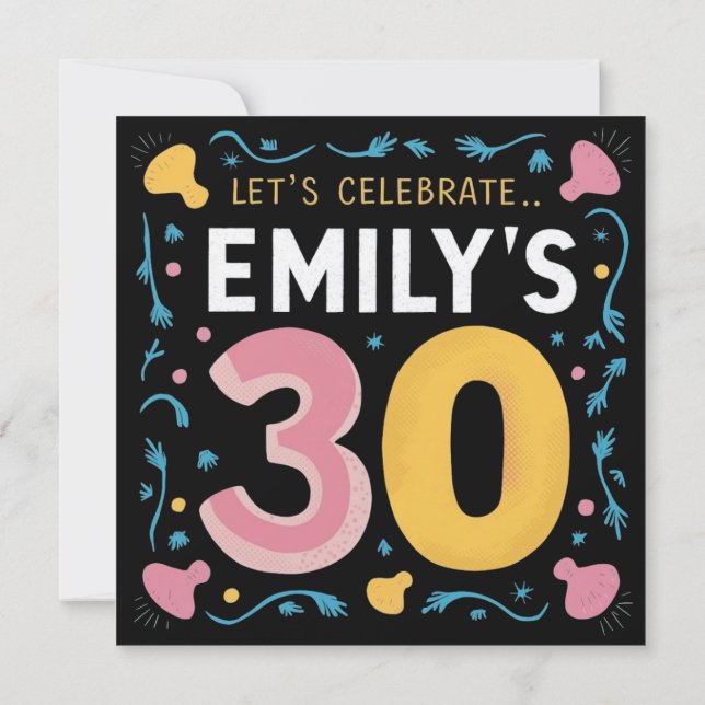 Låt oss Celebrate Emily's Big 30! (Baksida)