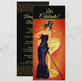 Låt oss Celebrate Pawaremat Champagne Dam inbjudan