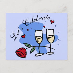Låt oss Celebrate Vykort