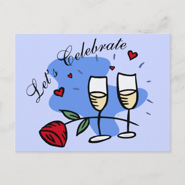 Låt oss Celebrate Vykort (Framsida)